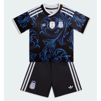 Camiseta Argentina Segunda Equipación Replica Mundial 2026 para niños mangas cortas (+ Pantalones cortos)